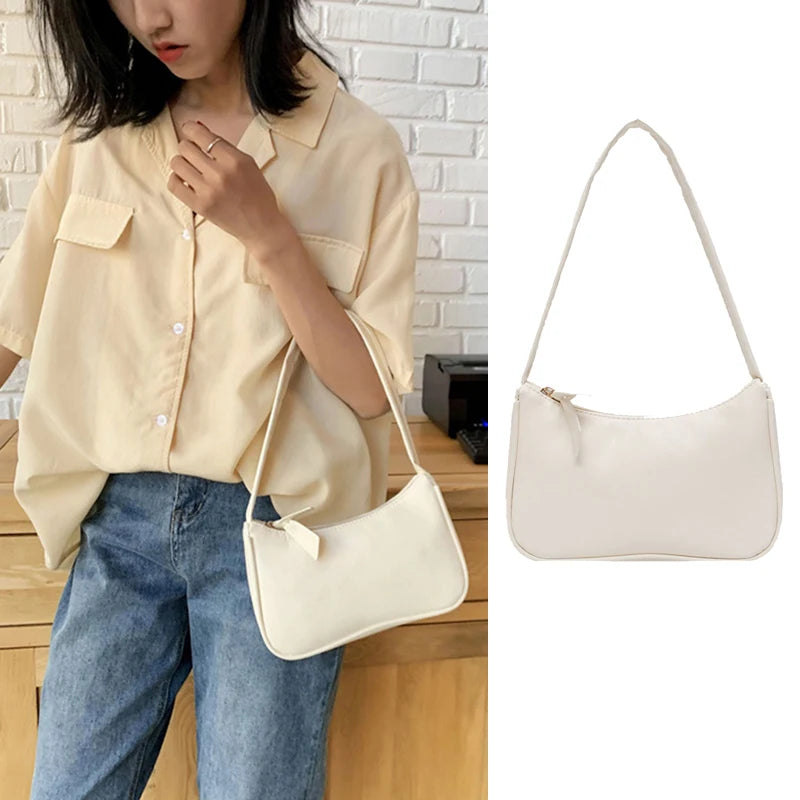 Retro Bow Handbag – Structured PU Leather Shoulder Bag | OWNLUXE