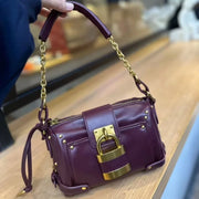 Vintage Lock Design Tote Bag Luxury Women's Handbag Underarm Bag Women's Large Boston Hobo Bag Fashion Texture Business Handbag