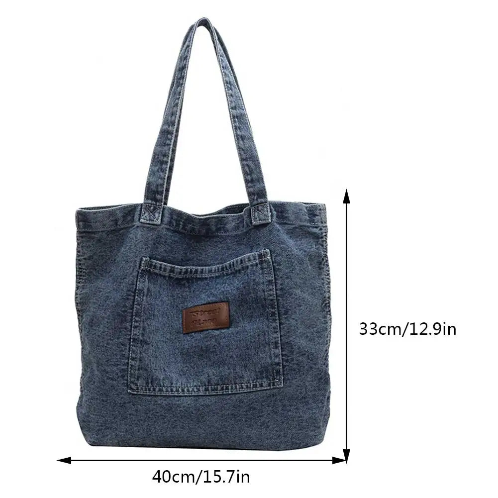 Denim Tote Bag – Shop at OWNLUXE
