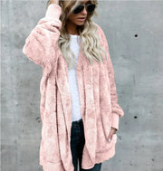 Double Fleece Hooded Cardigan – Thick, Slim & Cozy Layers