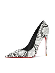 Women's Snake Patterned Heels | OWNLUXE