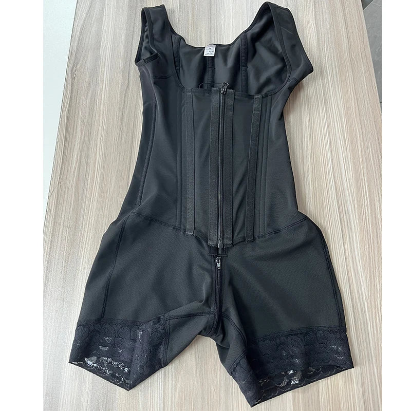 Firm Control Bodysuit Shaper - Wire-Free Cupless (Black)