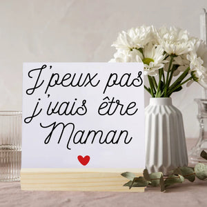 Heartfelt Ceramic Plaque – Mother's Day & Birthday Gift | Plaque en Céramique Touchante – Fête des Mères & Anniversaire