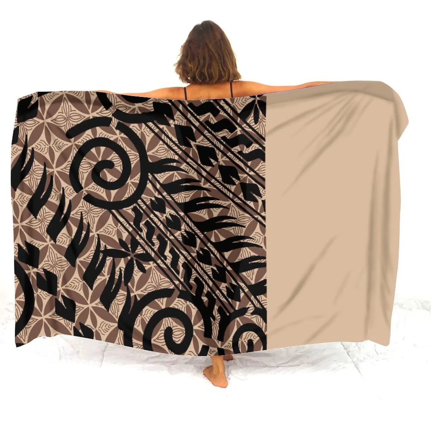 Floral Polynesian Swim Cover-Up | OWNLUXE