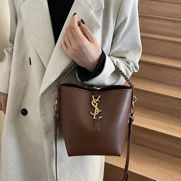 PU Leather Bucket Bag (Kaqise) – Shop at OWNLUXE