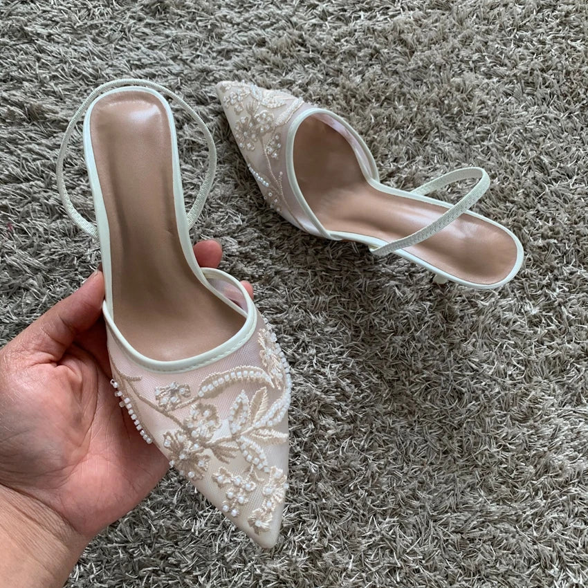 Women's Pointed Toe Mesh Pumps – Shop at OWNLUXE