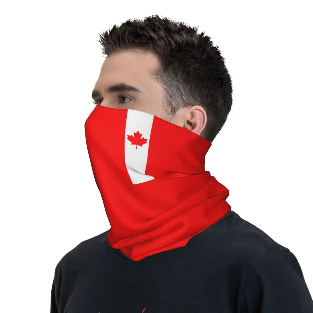Canadian Flag Maple Leaf Neck Gaiter | OWNLUXE