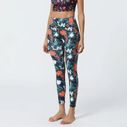 Women’s High-Waist Floral Printed Yoga Leggings