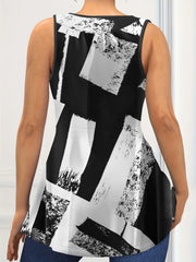 Plus Size Patchwork Tank Top – Lightweight L–5XL