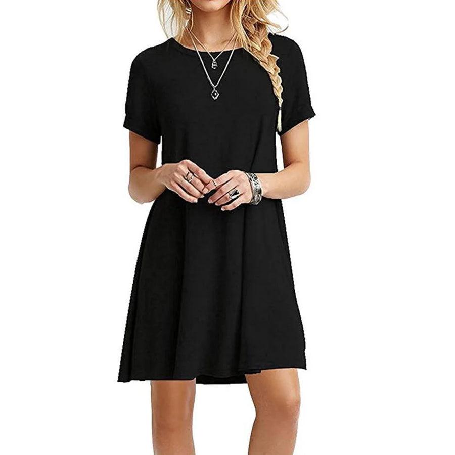 Women's Short Sleeve Floral Mini Dress | OWNLUXE
