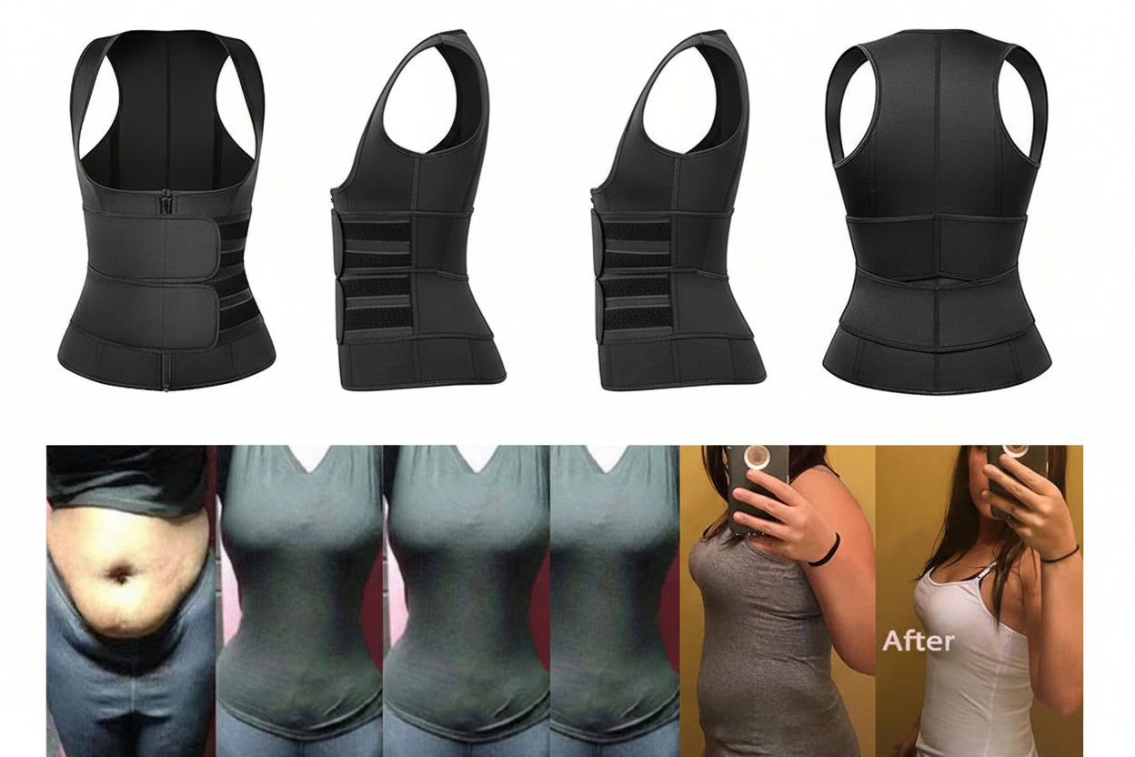Neoprene Sauna Waist Trainer Vest Body Shaper for Women