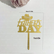 Father’s Day Acrylic Sign – Modern Clear Tabletop Décor