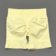HISTELLO Sports Shorts 4.5" Women Yoga Shorts Seamless Low Waist Scrunch Bum Gym Leggings Workout Stretch Fitness Sports Shorts