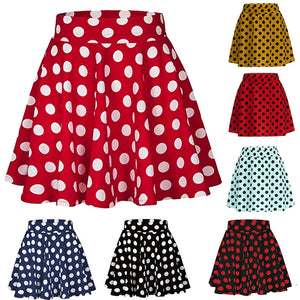 Effortless Bohemian Polka Dot Mini Dress for Middle-Aged Women – A-Line, Above Knee, Regular Fit