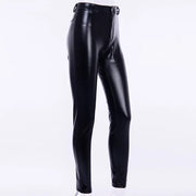 Faux Leather Butt-Lifting High-Waist Running Leggings | OWNLUXE