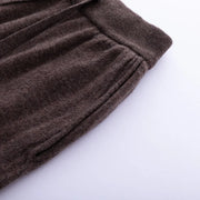 Wool Relaxed-Fit High-Waist Knit Pants | OWNLUXE
