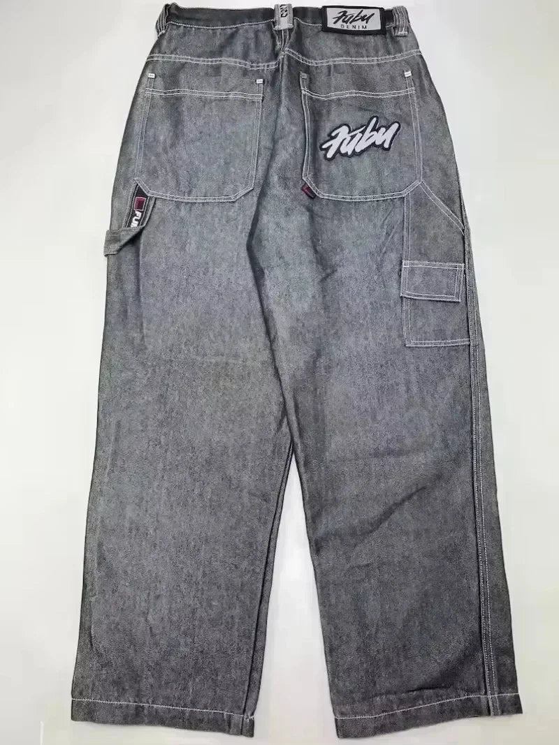 2026 American Trend Straight Jeans - Hip Hop Wide Leg Unisex