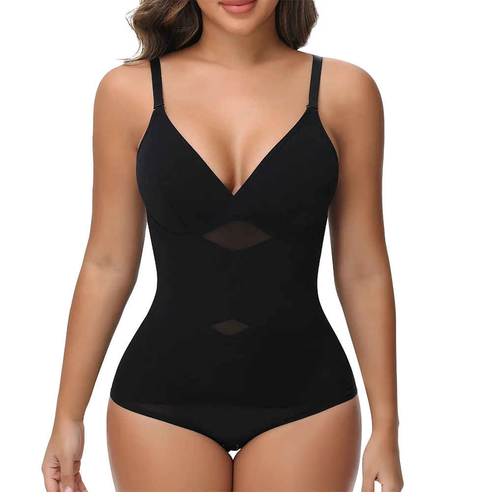 Lace Mesh Bodysuit Shapewear | OWNLUXE