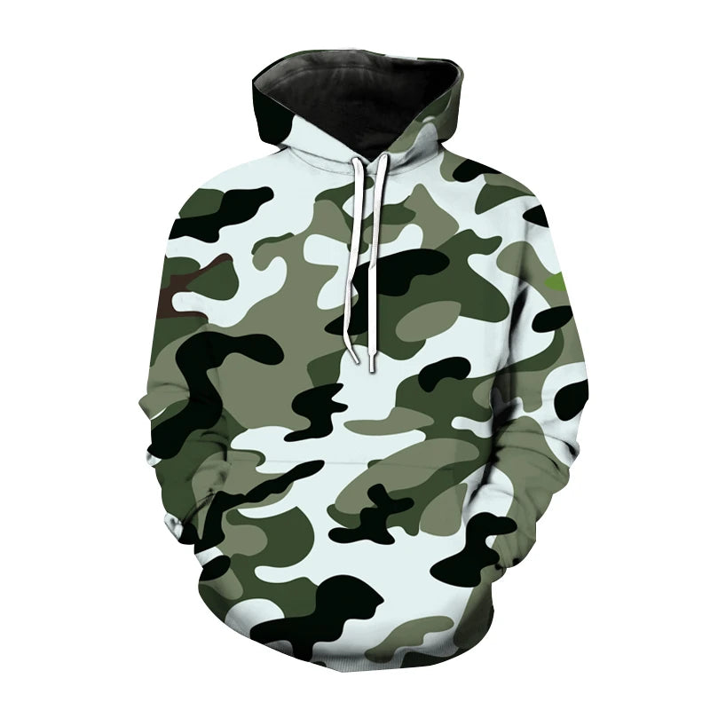 Fashion 3D Printed Camouflage Pattern Hooded Sweatshirt | OWNLUXE