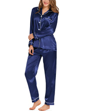 Two-Piece Satin Pajama Set (Style 4) – Shop at OWNLUXE