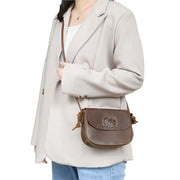 Johnature Crazy Horse Leather Crossbody Bag - Retro Cowhide | OWNLUXE