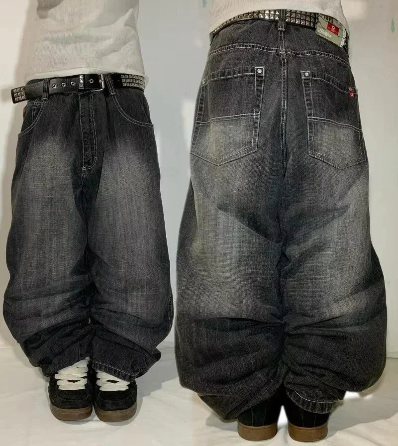 2026 American Trend Straight Jeans - Hip Hop Wide Leg Unisex