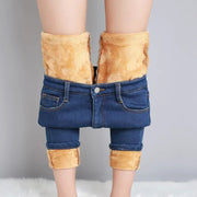 Skinny Denim Straight-Leg Pants | OWNLUXE