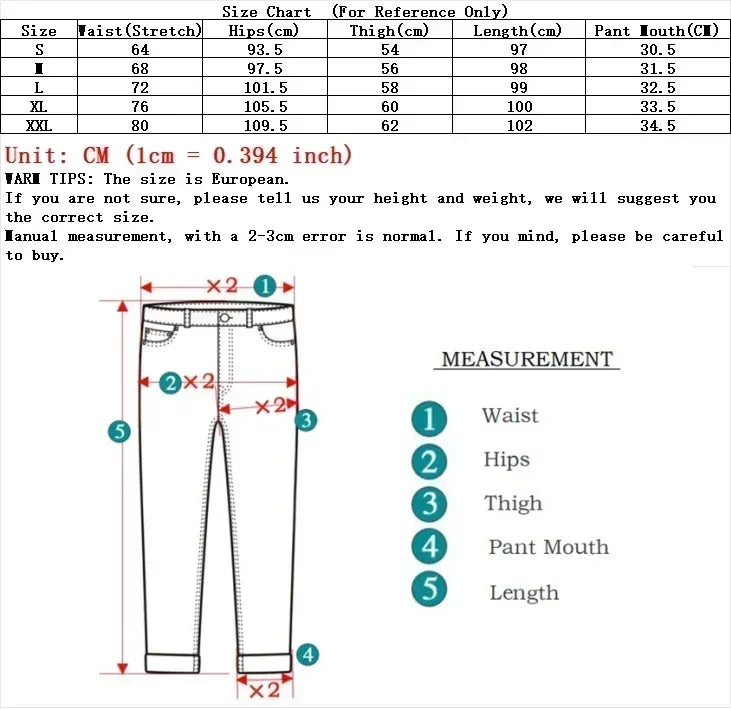 Winter Fleece-Lined Jeans - Thermal High Waist Denim Pants