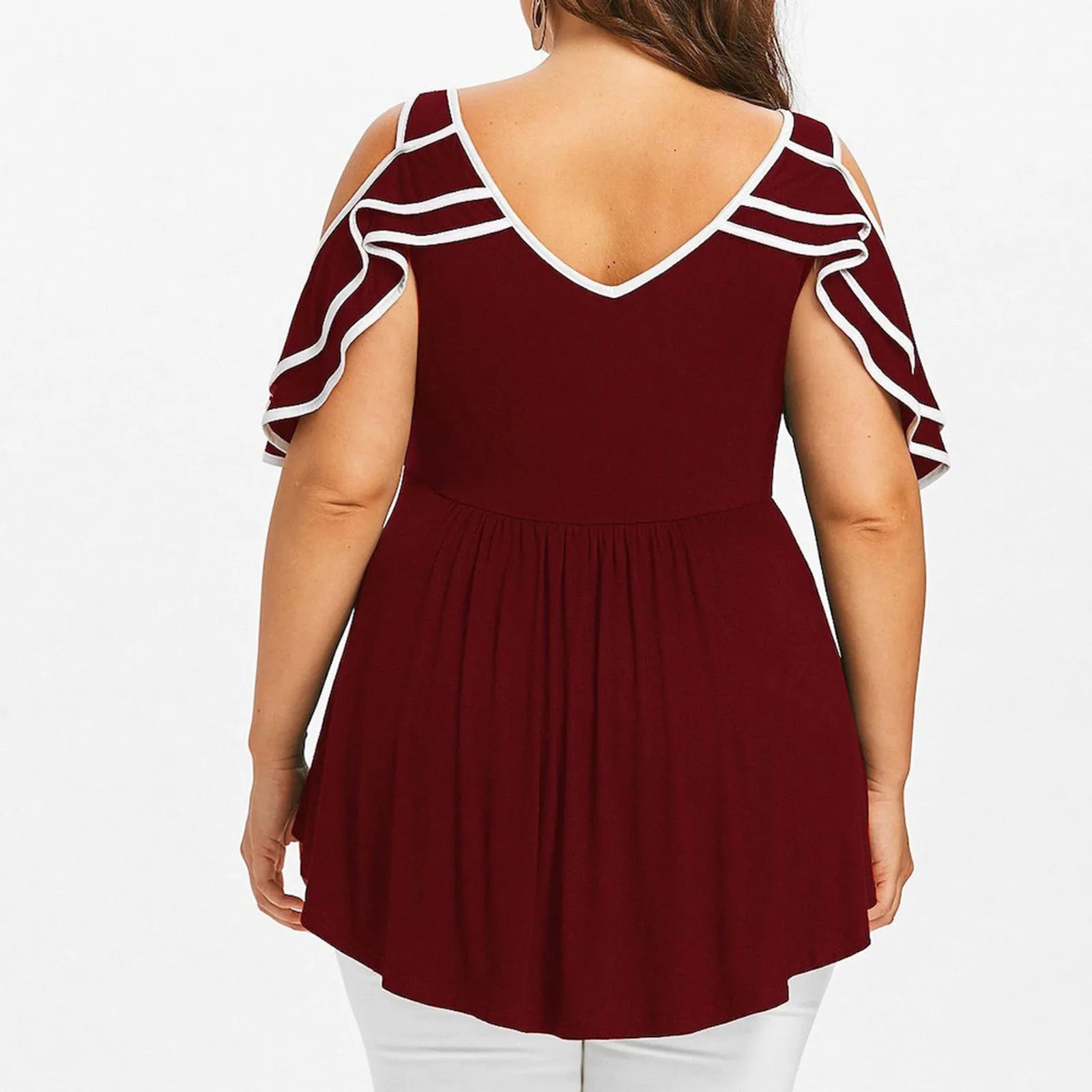 Feminine & Flowy: Lace Patchwork Top (Up to 6XL) / Féminin et fluide : haut en dentelle patchwork (jusqu’au 6XL)