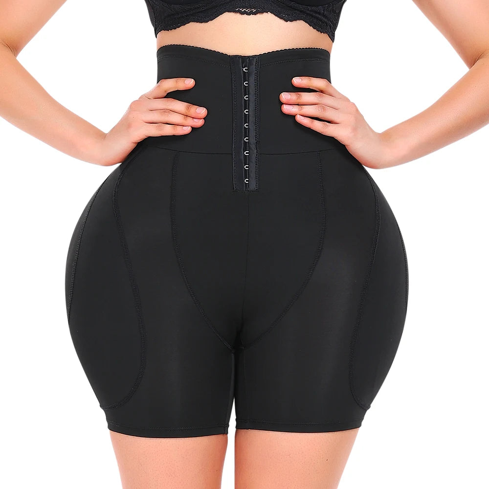 High Waist Compression Belly Shorts with Hooks - Padded Hip Enhancer | OWNLUXE