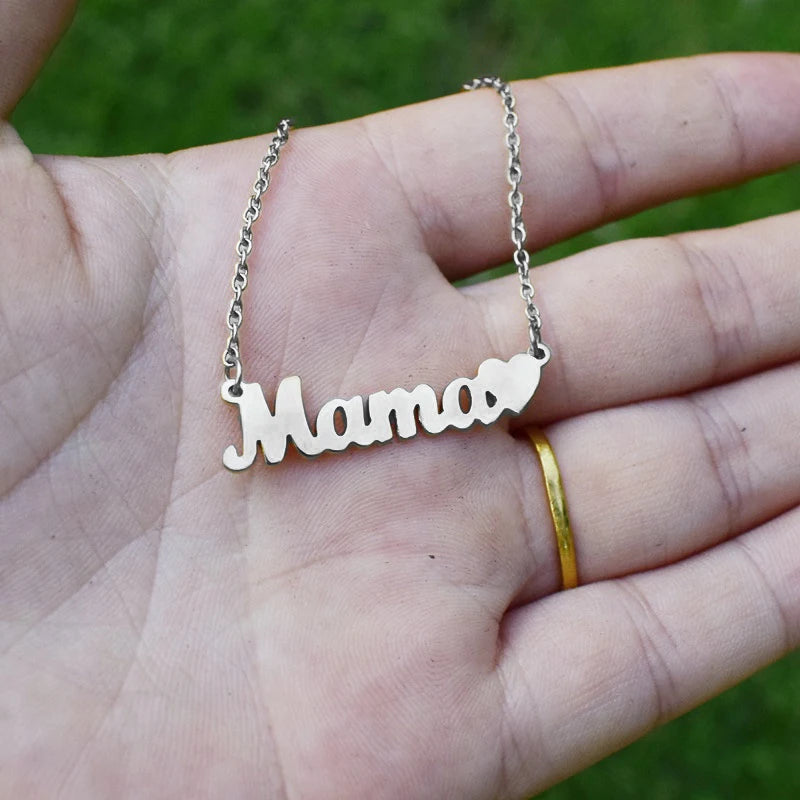 Mama Letter Necklace – Meaningful Everyday Gift (Style 1) | OWNLUXE
