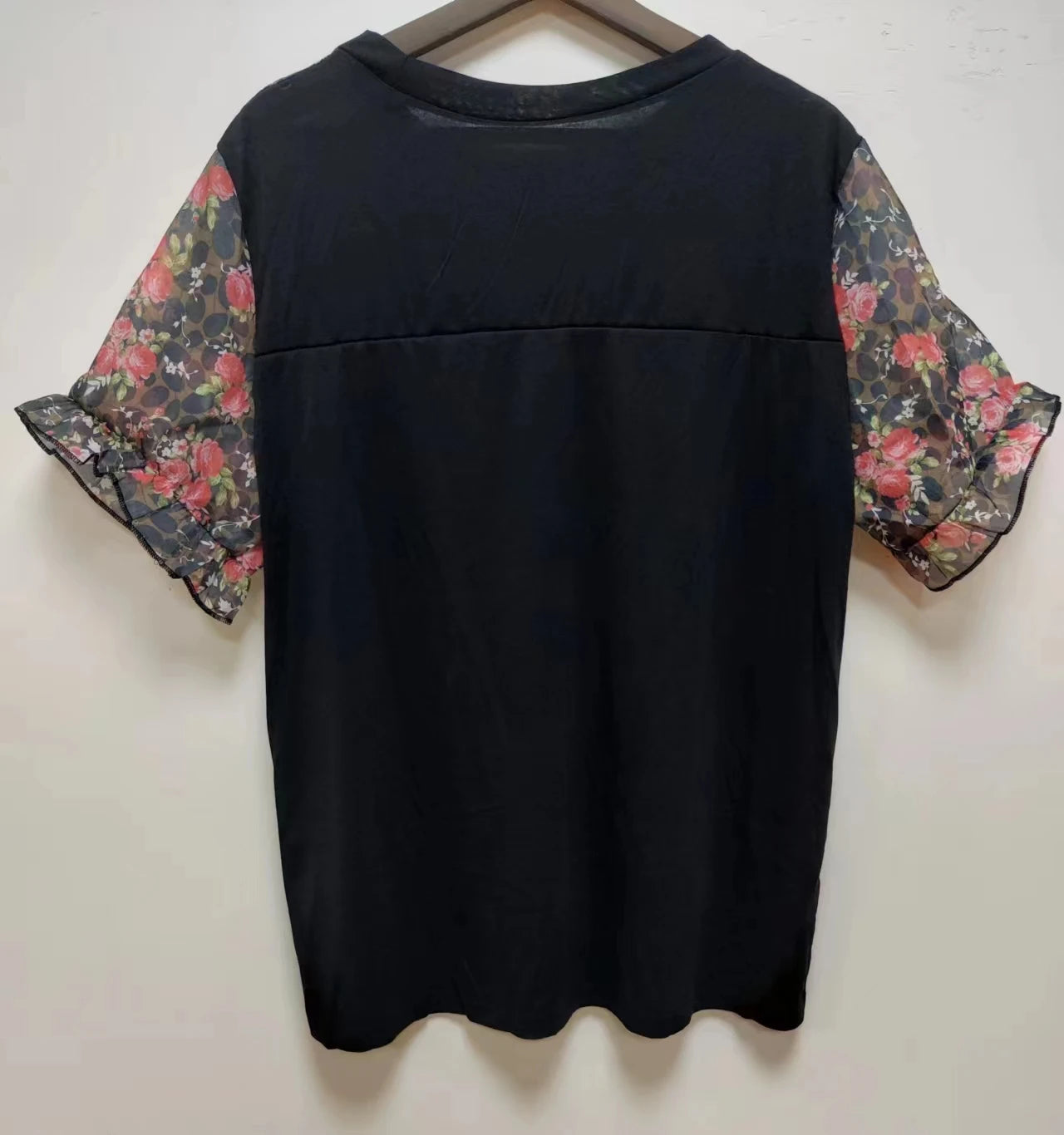 Plus Size Printed Woolen Top – Casual All‑Season O‑Neck