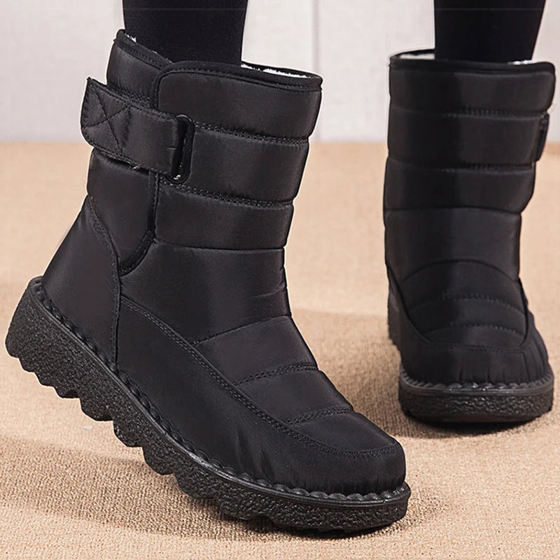 Boots Korean Style Winter Boots Women Low Heels Middle | OWNLUXE