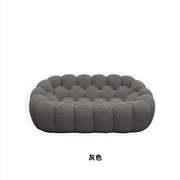 Minimalist U-Shaped Sofa with 3D Fabric All-Season Comfort