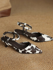 Cross-Tied Ankle-Strap Heeled Sandals – 5cm Slim Heel Summer Shoes