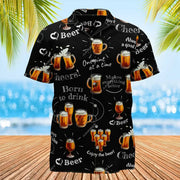 Jumeast Maple Leaf Men Hawaiian Aloha Shirt Beer 3D | OWNLUXE