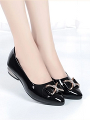 Black Patent Leather Slingback Pumps | OWNLUXE