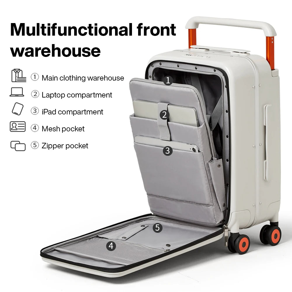Luxury Hardside Luggage with Aluminum Frame & Spinner