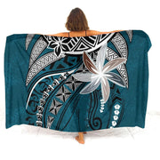 Hibiscus-Print Polynesian Sarong | OWNLUXE