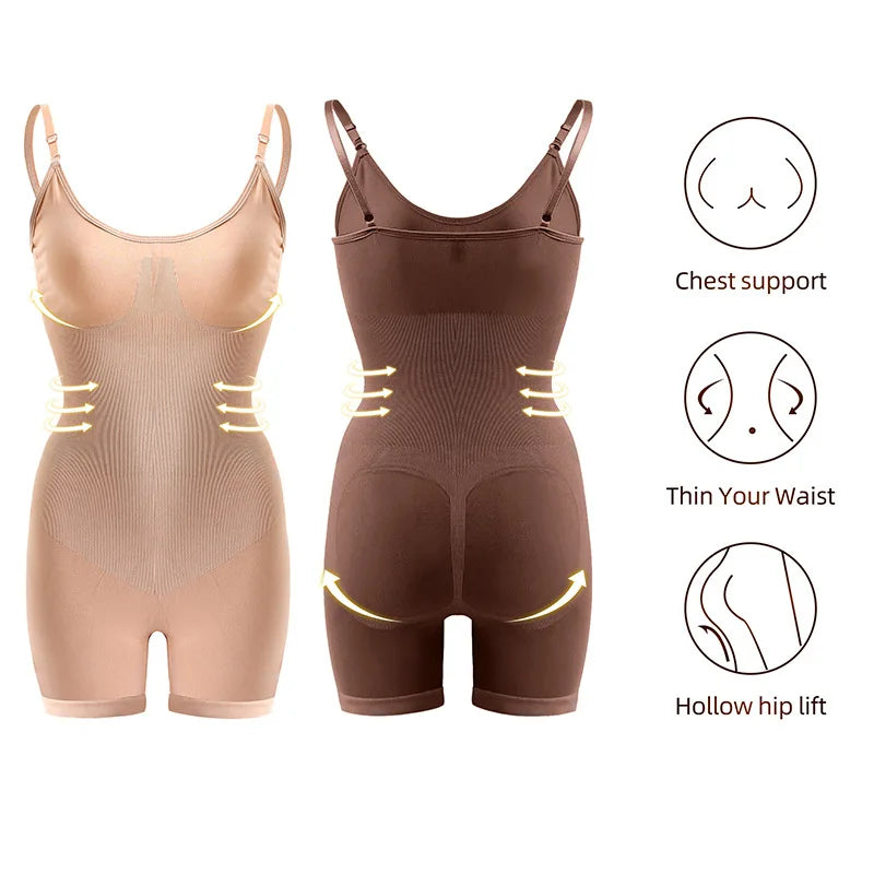 Women’s Full Body Shaper Bodysuit – Tummy & Thigh Slimmer
