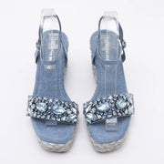 Women's Velvet Wedge Sandals – Shop at OWNLUXE