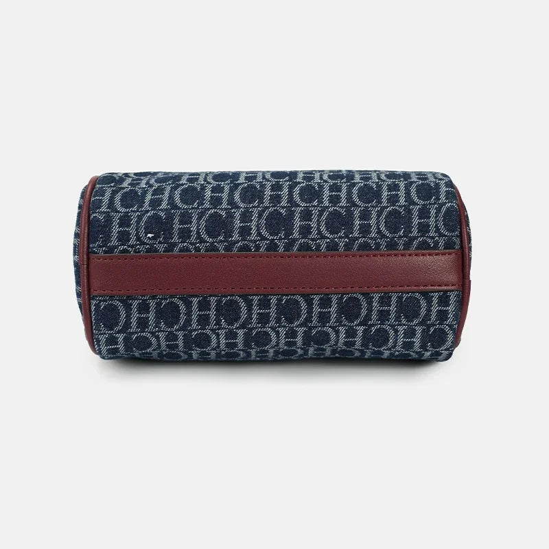 Leather Monogram Boston Bag | OWNLUXE
