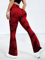 Load image into Gallery viewer, Flare Tie-Dye Yoga Pants with High Waist – Seamless &amp; Stylish | Pantalon de yoga évasé tie-dye taille haute – Sans couture et tendance
