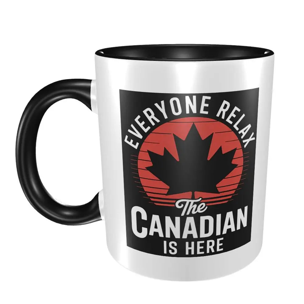 Canada Canadian Maple Leaf Roundel Mug Funny Ceramic Coffee Cups Tea Mugs Milk Cup Drinkware Gift for Friends