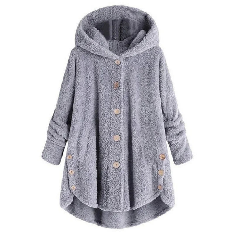 Pleated Printed Long-Sleeve Coat | OWNLUXE