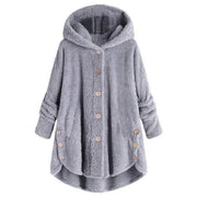 Pleated Printed Long-Sleeve Coat | OWNLUXE