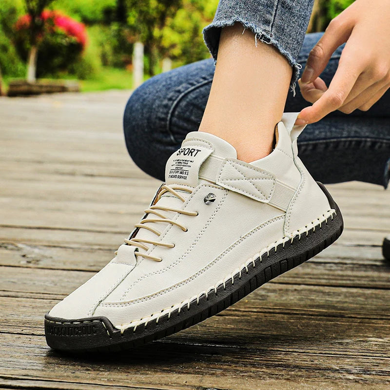 Women's Leather Sneakers (White) – Shop at OWNLUXE