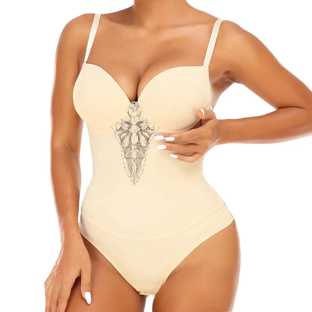Fajas Colombianas Lace Bodysuit Shaper | OWNLUXE