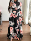 Women's Long-Sleeve Round Neck Dress | OWNLUXE