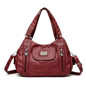 Large-Capacity PU Leather Shoulder Bag – Women’s Fashion Tote &amp; Crossbody | Sac à Bandoulière en Similicuir Grande Capacité pour Femme